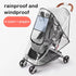 Stroller Rain Cover Universal Stroller Cart Umbrella Rain Cove Accessory, for Babies Winter Windproof Waterproof Dustproof and Snowproof