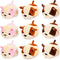 Sumind 9 Pcs Mini Plush Dog Stuffed Animals Bulk Party Favors, Small Soft Plush Dog Toy for Goodie Bags