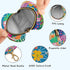YETTASBIN Flower Patchwork Portable Pacifier Holder Case with Metal Hook Buckle & Zipper for Diaper Bag and Stroller