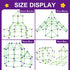 Glow In The Dark Fort Building Kit for Kids | 140 Pcs STEM Construction Toys | Educational Gift for Ages 4-12
