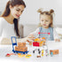 175PCS Miniature Courier Box Set, Shopping Mall Shipping Boxes, Mini Supermarket Handcart Models for Dollhouse Play
