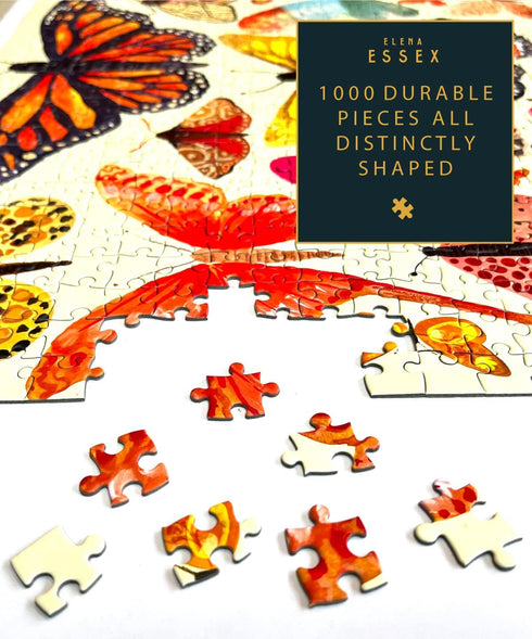 1000 20 28 inches Elena Essex Puzzles - Butterfly Beauty | piece Puzzle for Adults | Jigsaw Puzzles | Butterflies