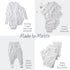 10-Pack 100% Butterblu Bailey Burp Cloths Organic Cotton Knit for Newborn & Baby Boys & Girls, White, One Size