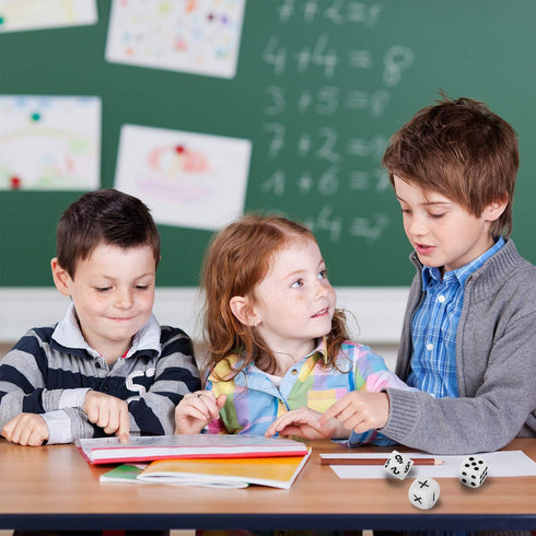 Gejoy 18 Pieces Teaching Dice Set for Math Operation, Number and Dot Dice - Classroom Supplies