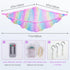 Unicorn Castle Stuffed Animal Net Hammock - Kids Toy Storage with LED Light for Nursery Room Decor