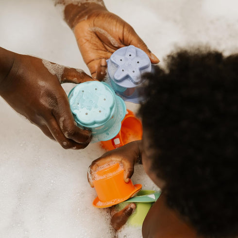 5-Piece Nuby Splish Splash Bath Time Stacking Cups