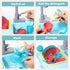CUTE STONE Color Changing Kitchen Sink Toys, Electric Dishwasher Playing Toy with Running Water, Upgraded Faucet System