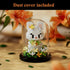 RIESEK Set Artificial Flower Animal Building for Adults,Mini Rabbit Plant Bonsai Tree,Botanical Collection Gift