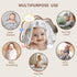 Newborn,2 Pack 41 41 inches Rayon from Bamboo Swaddle Blankets for Breathable Soft Receiving Blanket,Large x Swaddle
