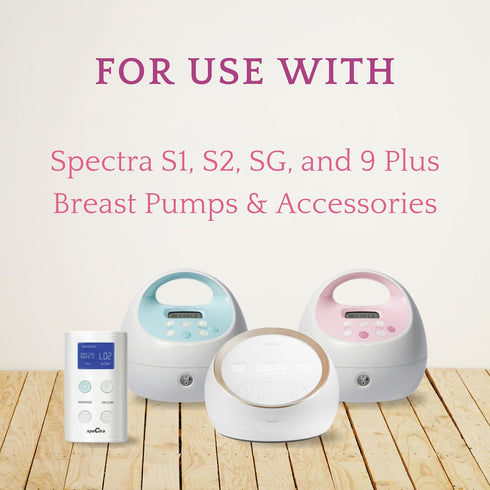 S1, S2, 9 24mm (1 Pack) HonestMed Breast Flange Replacement for Spectra Plus & Synergy Gold Pumps, Wide Neck