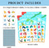 Under The Sea Party Bingo Game, 24 Player Ocean Animal Bingo Cards Set for Family Friend Activity, Mermaid Party Favor Decoration Holiday Supplies -a06