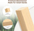 MEEYOO 100pcs 1-3, Natural Beech Wooden Building Blocks for Toddlers Wooden Blocks for Baby Shower with Storage Bucket