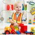 2 Pcs Kids Construction Vest, High Visibility Safety Costume for Children, Dress Up for Ages (Orange)