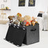 Large Toy Box Chest for Boys Girls, Kids Toy Storage Organizer Bins Basket with Lid for Living Room, Nursery, Closet, Bedroom, Playroom 25"x13" x16" (Black) by Mayniu