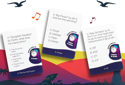 Lyric Legend - 90's Hip-Hop and Rap Trivia Game for Adults and Family - The Song Lyric Card Game