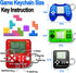 Video Game Party Favors - Keychain Birthday Gaming Gifts, Mini Game Console for Kids (12Pcs)