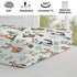 Woodland Animals Boho Leaves Changing Pad Cover, Soft Stretch Fitted Diaper Changing Mat Sheets for Boys Girls, 32" x