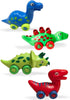3 Bees and Me Dinosaur Car Toys for Toddlers, 4-in-1 Pack, Fun Party Toy Play Set for Kids
