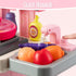 Kids Kitchen Playset - 53pcs Cooking Stove, Play Sink, Oven, Realistic Lights & Sounds, Pretend Play Toys for Toddlers