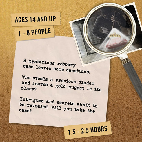 Hidden Games: The Midnight Crown – Murder Mystery Game for Game Nights, Play Detective to Crack the Case