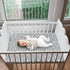 Set 4 of Mini Crib Sheets in Grey, Navy, and White - Soft Microfiber for Boys and Girls