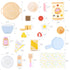 Set 44 Set 3 4 5 UMU Wooden Pancake Play Pcs Pretend Cooking Toy with Pan, Spatula, Syrup, Toppings & More Kitchen Play