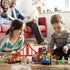 TOY Life 80pcs Wooden Train Set - Fits Thomas Brio Melisa Chugginton, Toddler Boy Toy Train Set, 3+