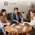 Set 4 12 Set 4 91 12 Set Mexican Train Dominoes with Numbers and Wooden Trays/Racks, Double Dominos Travel with Tiles