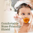6-12 2 Bambeado PaciBamber Baby Pacifier - Natural Pacifier & Baby Teething Toy - Made with Natural Rubber and Baltic