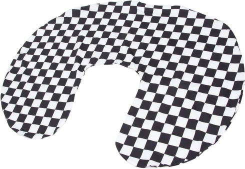 ZJchao Black Print Baby Nursing Pillow Cover U Shaped Washable Breatfeeding Slipcover for Moms (Black and White