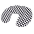 U-Shaped Nursing Pillow Cover - Black and White Checkered, Soft & Washable