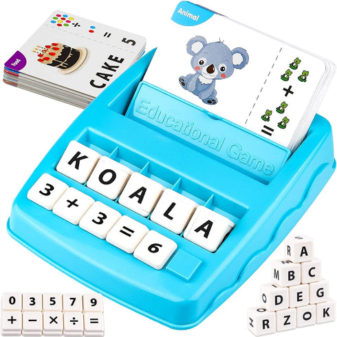 Learning Educational Toys, 2 in 1 Matching Letter and Number Games for Boys and Girls, Preschool Learning