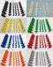 Napoleonic & Civil War Military Miniatures Set of Eight Colors: Plastic Toy Soldiers, Infantry, Cavalry, Artillery,