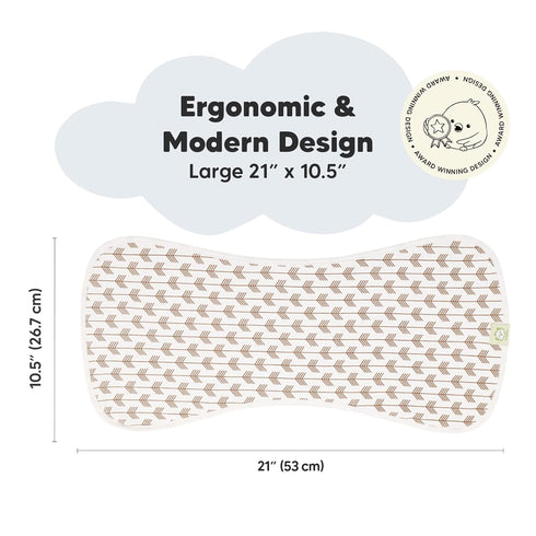 Set Organic Burp Cloth & Organic Bandana Bibs by KeaBabies - Soft Cotton Burp Cloth & Bib for Baby Boys & Girls