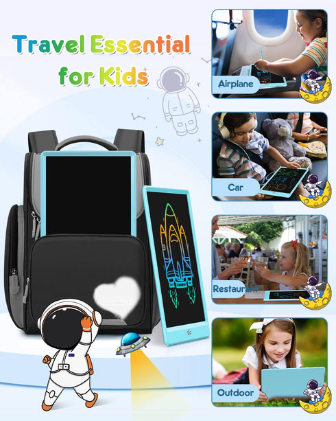 10 Inch 3-8 FLUESTON LCD Writing Tablet, Doodle Board Toys Gifts for Year Old Girls Boys, Colorful Electronic Drawing