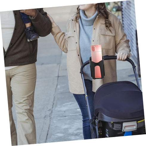 LIOOBO Easy Install Stroller Cup Holder for Elderly Walkers Wheelchairs Bikes Drinks Holder Compatible with Prams