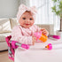 1220 Inch 3+ BABESIDE Baby Doll High Chair for Dolls, Foldable Table Seat Doll Furniture, Portable Feeding Chair