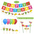 Kitticcino 3 PCS Mexican Happy Birthday Banner, Cinco De Mayo Decoration, Fiesta Party Supplies, Mexico Themed Decor