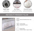 ALLOPERA 57 inch, 100% Pregnancy Pillow, Full Body Maternity Pillow with Removable Washable Cover - Sleep Support