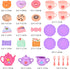 Set 3-5, 23-Piece Set Lajeje Toddler Tea Party for Girls Ages Pretend Play Tea for Kids with Teapot, Cups, Plates