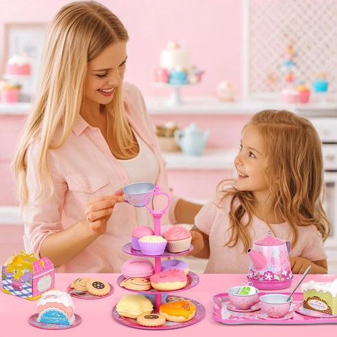 Set 3-5,PRE-WORLD Set 3-6 Tea Party for Toddles Musical Kids Tea for Little Girls