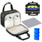 PIIOSER Breastmilk Cooler Travel Bag with Ice Pack, Compatible with Wearable Breast