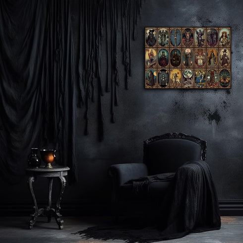 Horror Tarot Cards Puzzles for Adults - 1000 Pieces and up, PICKFORU Halloween Puzzle