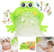 HengGL Light Up Baby Bath Bubble Toys,Tub Big Frog Automatic Bubble Maker Blower