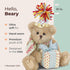 Bearington Happy Birthday Teddy Bear, Plush Stuffed Animal, 10"