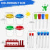 Color Science Test Tubes, Plastic Lab Tubes with Caps for Kids Science Experiments Ages 4-8