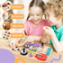 1 2 3 4 Potatomato Montessori Busy Board - Wooden Sensory Toys for Toddlers for Years -Activity Board Toys for Fine