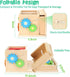 Wooden Montessori Baby Toys - 8-in-1 Play Kit with Shape Sorting, Stacking, Coin Box & More - Gift for Toddlers