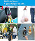 Noneea 3PCS 5.2'' Stroller Hooks, Large Carabiner Clip - Carabiner Large, Baby Stroller Hooks for Hanging Bags