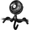 AMACOOL Battery Operated Stroller Fan, Flexible Tripod Clip On with 3 Speeds, Rotatable Handheld (Black)